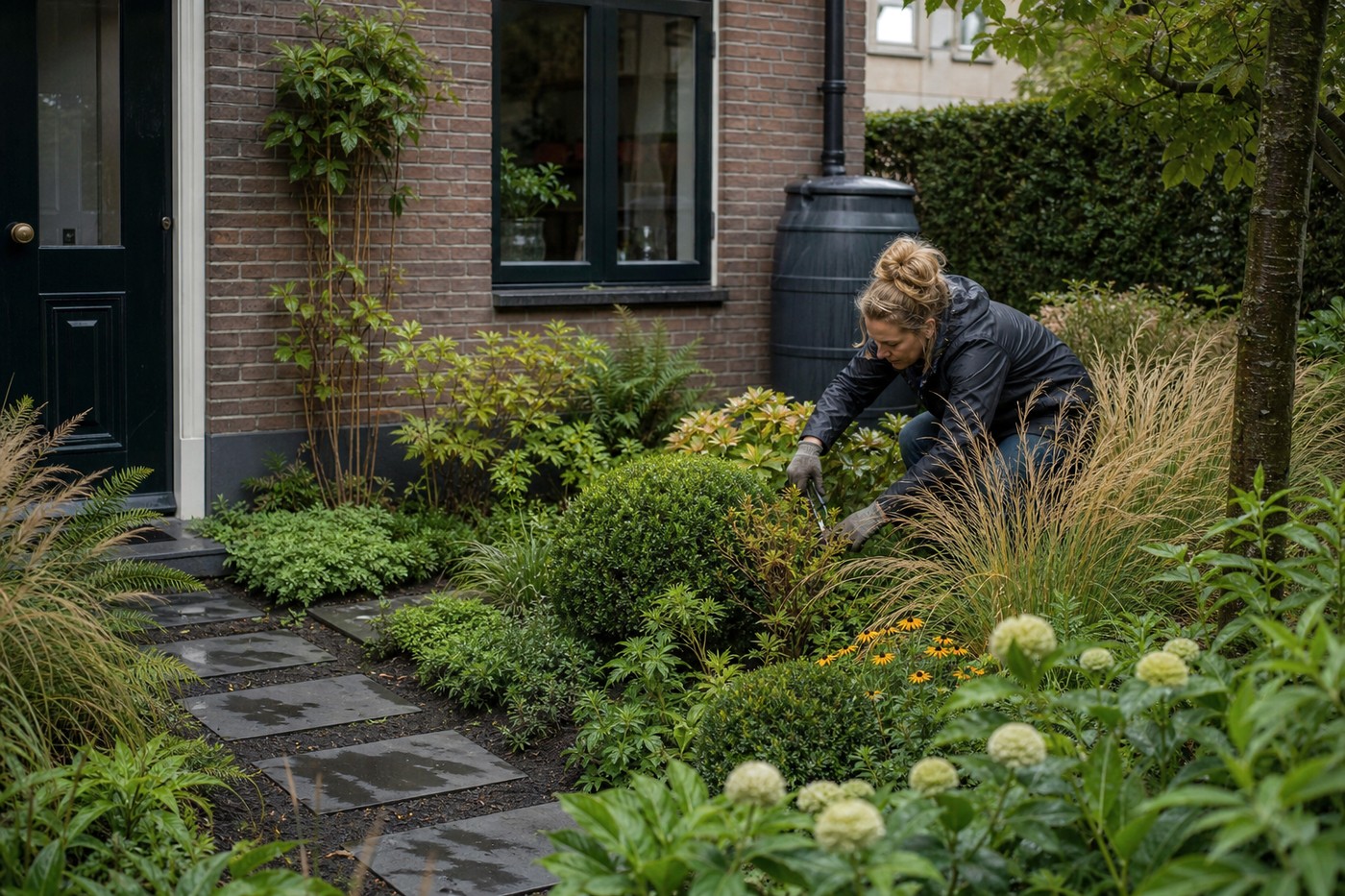 Digitale werkplek met notities over data en privacy